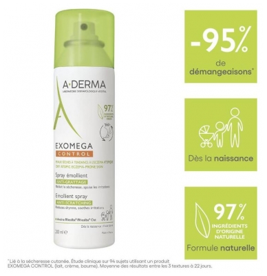 A-DERMA Exomega Control Spray Émollient 200 ml