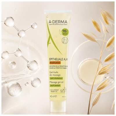 A-DERMA Epitheliale A.H Massage Gel-Huile de Massage 40 ml