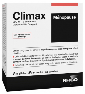 NHCO Climax Menopauzė 56 Kapsulės + 56 Kapsulės