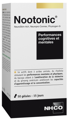 NHCO Nootonic Performances Cognitives et Mentales 50 Gélules