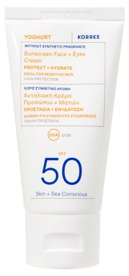 Korres Yoghurt Solcreme til Ansigt & Øjne SPF50 50 ml
