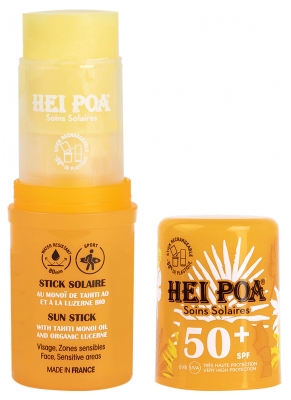 Hei Poa Stick Solare Viso e Zone Sensibili SPF50+ 15 g