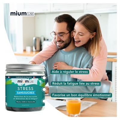 Mium Lab Stress Sans Sucres 42 Gummies