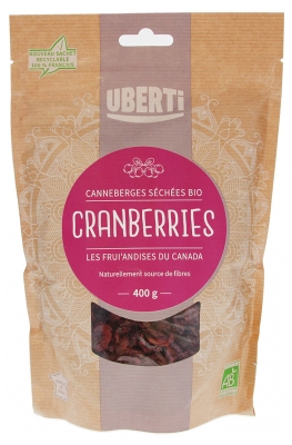 Uberti Canneberges Séchées Cranberries Bio 400 g