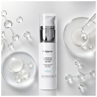 Nubiance HRB-3 Mirdzumu Ādas Izgaismojošs Serumis Pret Pigmenta Plankumiem ar AHA 30 ml
