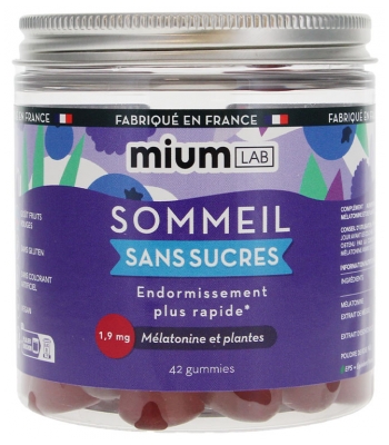 Mium Lab Sommeil Sans Sucres 42 Gummies