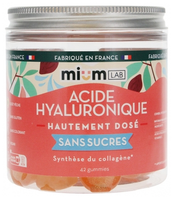 Mium Lab Hochdosierte Hyaluronsäure Ohne Zucker 42 Gummies