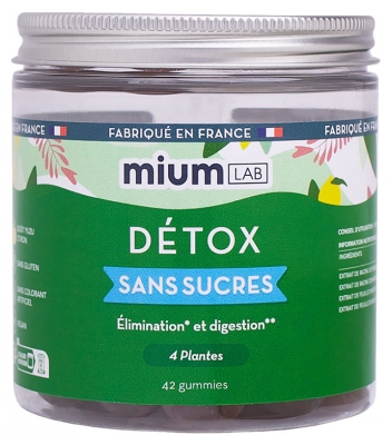 Mium Lab Détox Sans Sucres 42 Gummies