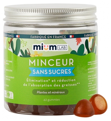 Mium Lab Minceur Sans Sucres 42 Gummies