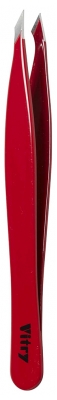 Vitry Yatagan Tweezers Sharp Ends Stainless Steel 9cm - Colour: Burgundy