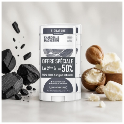 Schmidt's Signature Deodorant Stick Natural Cărbune și Magneziu Set de 2 x 75 g