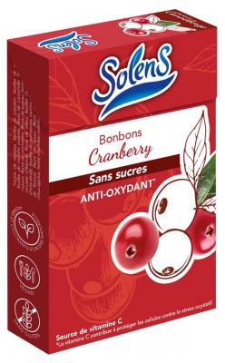 Solens Bonbons Sans Sucres Cranberry 50 g