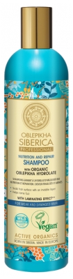 Natura Siberica Oblepikha Nutrition et Réparation Shampoing à l'Hydrolat d'Argousier Bio 400 ml