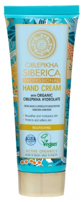 Creme Nutritivo para as Mãos Natura Siberica Oblepikha com Hidrolato de Espinheiro Marítimo Bio 75 ml