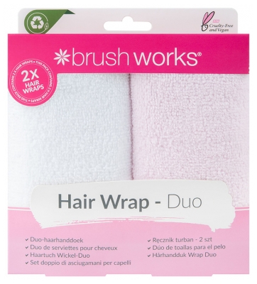 Brushworks 2 Hårhåndklæder