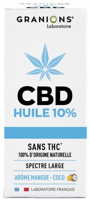 Granions Huile CBD 10% Mangue Coco 10 ml