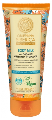 Natura Siberica Oblepikha Nutrition and Hydration Body Milk with Organic Oblepikha 200ml