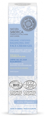 Natura Siberica Matten & Reine Bio Uravnotežena Dnevna Krema-Gel 50 ml