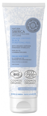 Natura Siberica Teint Mat & Pur Masque Peeling Noir Purifiant Bio 75 ml