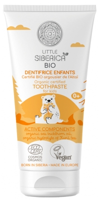 Natura Siberica Little Siberica Dentifricio Organico per Bambini All'olivello Spinoso 60 ml