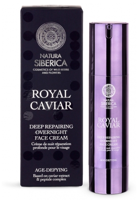 Natura Siberica Crema de Noche Reparadora con Caviar Real 50 ml