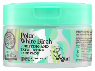 Dischete Exfoliante Purificatoare Natura Siberica Berëza Siberica 20 Dischete