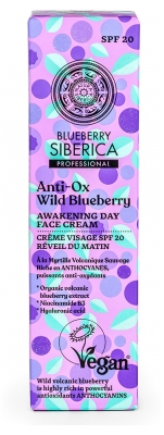 Crema de față Natura Siberica Blueberry Siberica Trezirea de Dimineață SPF20 50 ml