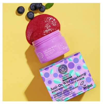 Natura Siberica Bosbes Siberica Radiance Revealing Jam Gezichtsscrub 50 ml