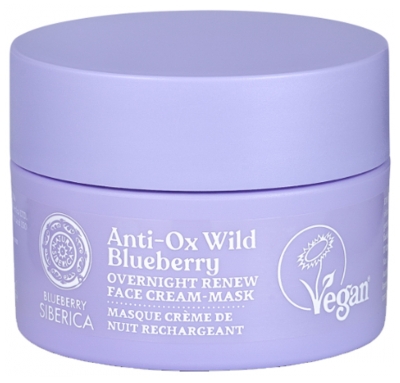 Natura Siberica Bosbessen Siberica Opladend Nachtcrème Masker 50 ml