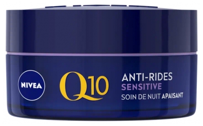 Nivea Q10 Pretnovecošanās Sensitīva Nomierinoša Nakts Krēms 50 ml
