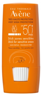 Avène Solar Stick Zonas Sensíveis SPF50+ 8 g