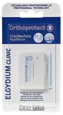 Elgydium Clinic Orthoprotect 7 Wax Strips