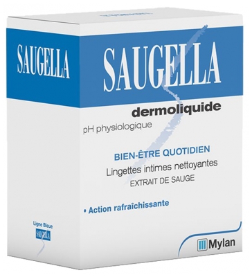 Saugella Dermoliquid 10 Intimate Cleansing Single Wipes