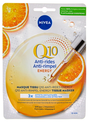 Nivea Q10 Pretkrunku Energy 1 auduma maska