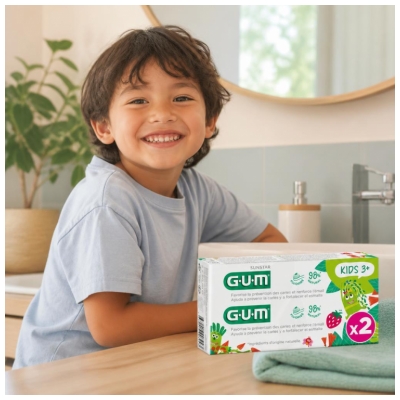 GUM Kids Fluoride Toothpaste 3 Years and + 2 x 50ml