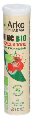 Arkopharma Azinc Acerola 1000 Organic 15 Tabletek do żucia