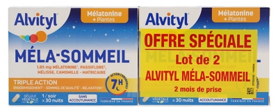 Alvityl Méla-Sommeil Nuit Opakowanie 2 x 30 Kapsułek