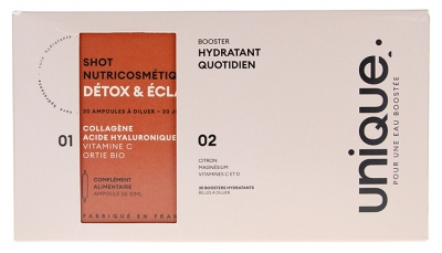 Unikátní Detox & Zářivá Ampule 30 Boosterů + Hydratační Boostery 30 ampulí