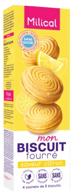 Milical Mon Biscuit Fourré 8 Biscuits - Goût : Citron