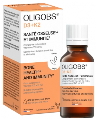 Laboratoire CCD Oligobs D3+K2 15 ml