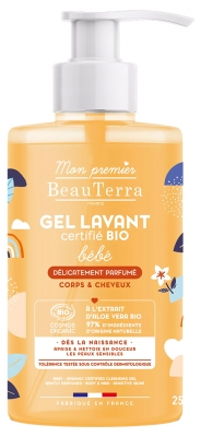 BeauTerra Gel Lavant Bébé Parfumé Bio 750 ml