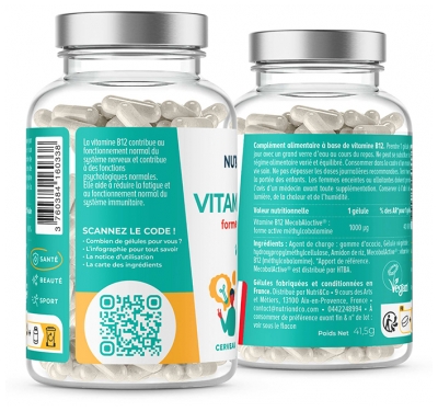 Nutri&Co B12-vitamiini 120 Kapselia