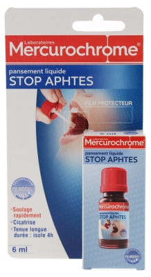 Mercurochrome Flüssigpflaster Stop Aphthen 6 ml