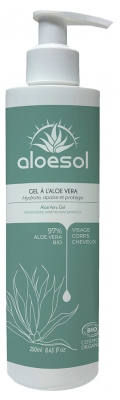 Aloesol Mitrinošs Gēls Aloe Vera Bio 250 ml