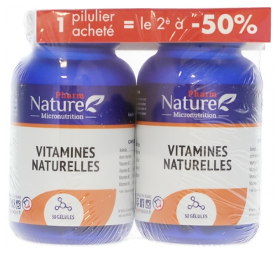 Pharm Nature Natural Vitamins Set of 2 x 30 Capsules