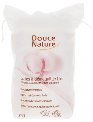 Douce Nature Ovale Bio-Make-up-Entferner 50 Wattestäbchen