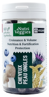 Nutriveggies Cheveux Peau Ongles 60 Gélules