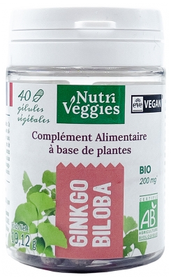 Nutriveggies Ginkgo Biloba Bio 40 Gélules