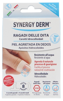 Incarose Synergy Derm Pansements Hydrocolloïdes Crevasses des doigts x 8