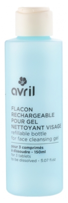 Avril Flacon Rechargeable pour Gel Nettoyant Visage 150 ml